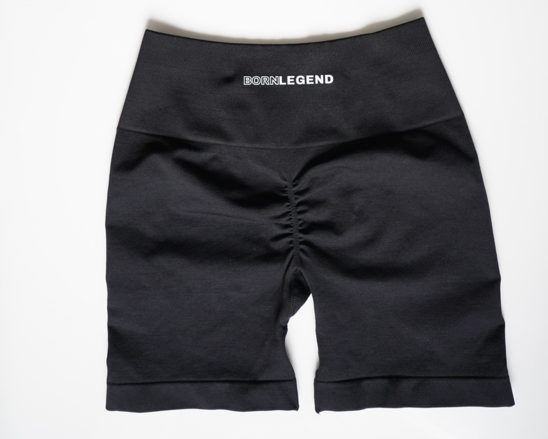 Black Scrunch Shorts